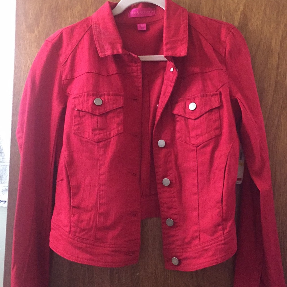 Red Jean Jacket